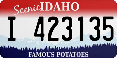 ID license plate I423135