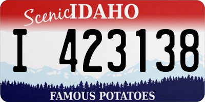 ID license plate I423138