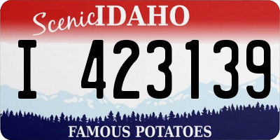 ID license plate I423139