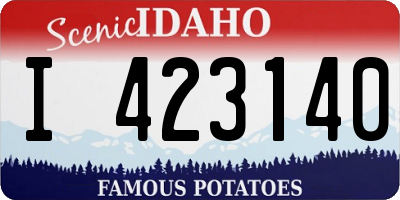 ID license plate I423140