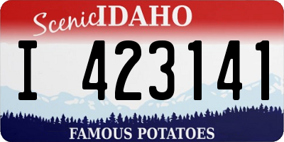 ID license plate I423141