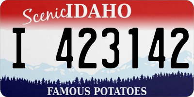 ID license plate I423142