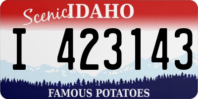 ID license plate I423143