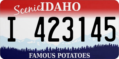 ID license plate I423145