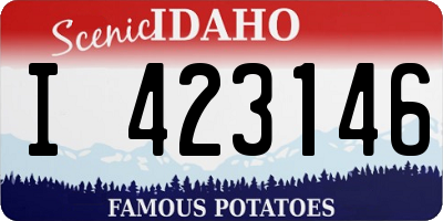 ID license plate I423146