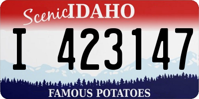 ID license plate I423147
