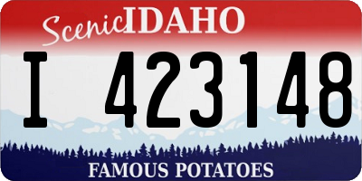 ID license plate I423148