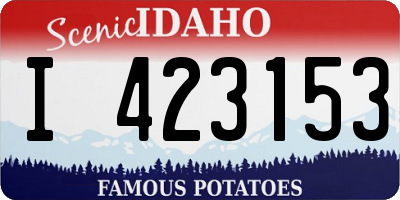 ID license plate I423153