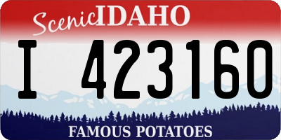 ID license plate I423160