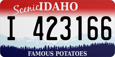 ID license plate I423166