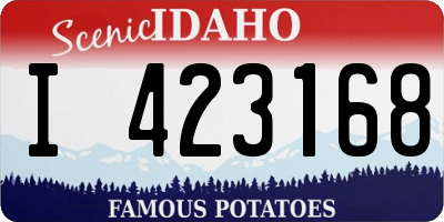 ID license plate I423168