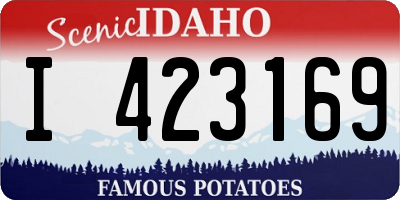 ID license plate I423169