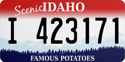ID license plate I423171