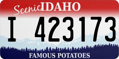 ID license plate I423173