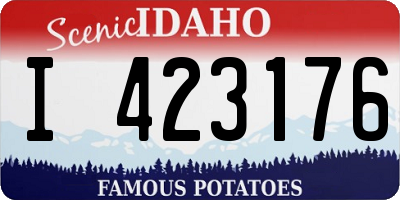 ID license plate I423176