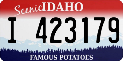 ID license plate I423179