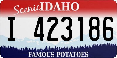 ID license plate I423186