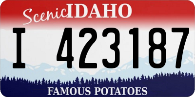 ID license plate I423187