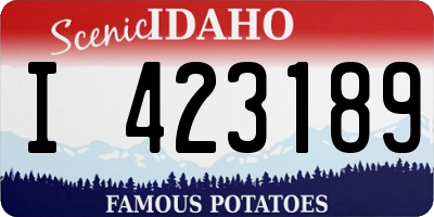 ID license plate I423189