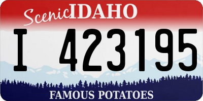 ID license plate I423195
