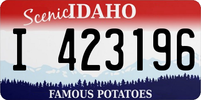 ID license plate I423196
