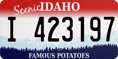 ID license plate I423197