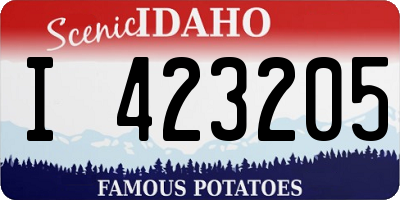 ID license plate I423205