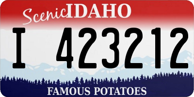 ID license plate I423212
