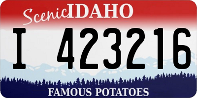 ID license plate I423216