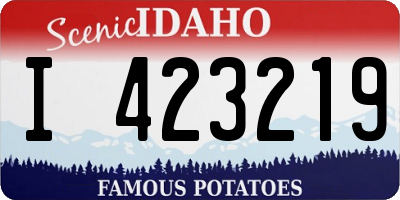 ID license plate I423219