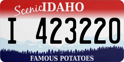 ID license plate I423220