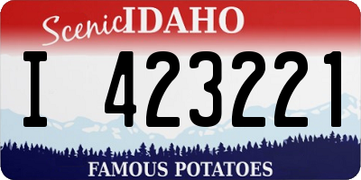 ID license plate I423221