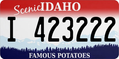 ID license plate I423222