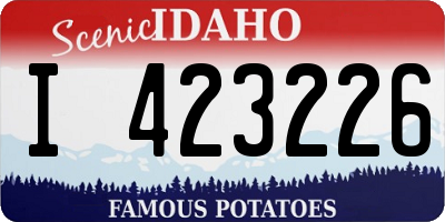 ID license plate I423226