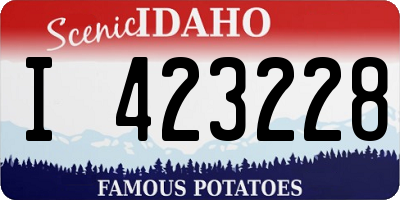 ID license plate I423228