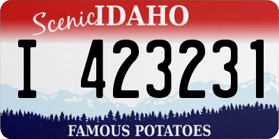 ID license plate I423231