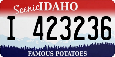ID license plate I423236