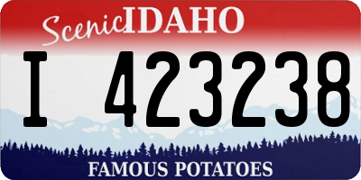 ID license plate I423238