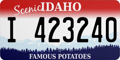 ID license plate I423240