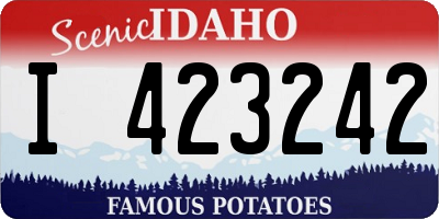 ID license plate I423242