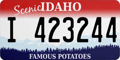 ID license plate I423244