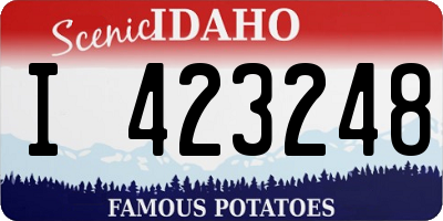 ID license plate I423248