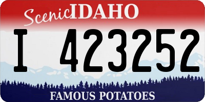ID license plate I423252