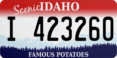 ID license plate I423260