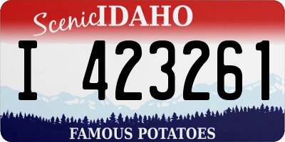 ID license plate I423261