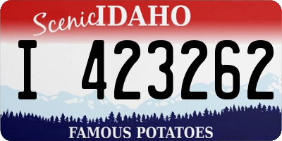 ID license plate I423262