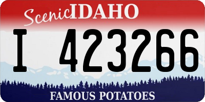 ID license plate I423266
