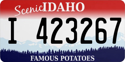 ID license plate I423267