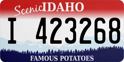 ID license plate I423268