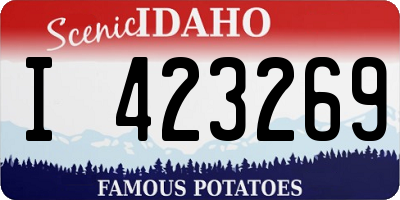 ID license plate I423269